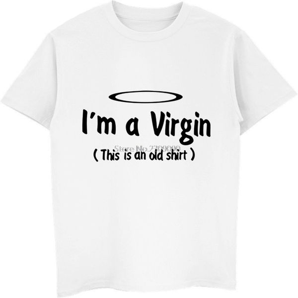 new i'm a virgin this is an old shirt t shirt cotton short sleeve girls clothing funny cool virgin t-shirt hip hop tees
new i'm a virgin this is an old shirt t shirt cotton short sleeve girls clothing funny cool virgin t-shirt hip hop tees