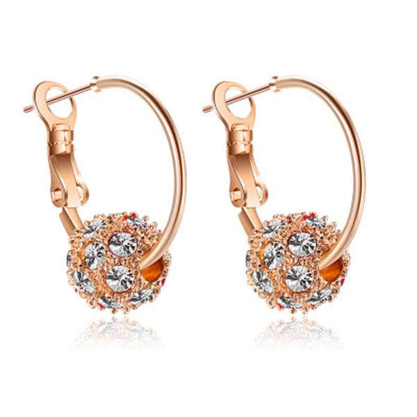 hoop & huggie korea crystal ball earrings colorful zirconia lucky transfer beads gold and white diamonds women gifts, Golden;silver
hoop & huggie korea crystal ball earrings colorful zirconia lucky transfer beads gold and white diamonds women gifts, Golden;silver