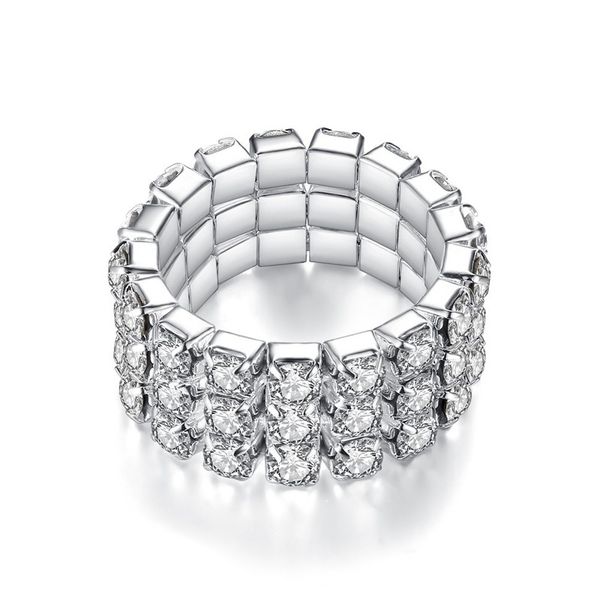 wedding rings fashion inlaid zircon elastic ring creative exquisite alloy jewelry friends family gift, Slivery;golden
wedding rings fashion inlaid zircon elastic ring creative exquisite alloy jewelry friends family gift, Slivery;golden