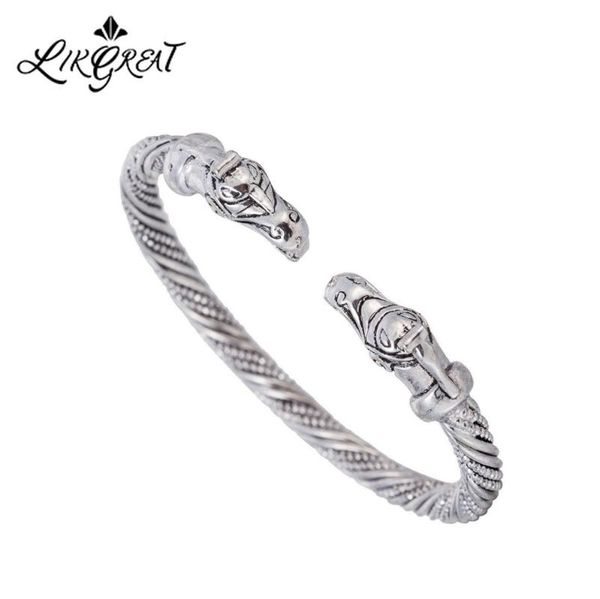 likgreat handmade pagan viking dragon cuff bracelets bangles vintage antique silver color wristband jewelry bijoux, Black
likgreat handmade pagan viking dragon cuff bracelets bangles vintage antique silver color wristband jewelry bijoux, Black