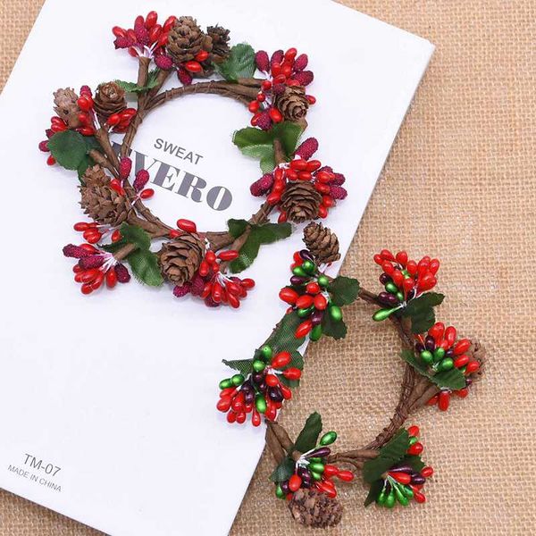 1pcs christmas artificial wreath with berry flowers mini faux wreath for xmas front door wall festival fireplace window decor
1pcs christmas artificial wreath with berry flowers mini faux wreath for xmas front door wall festival fireplace window decor