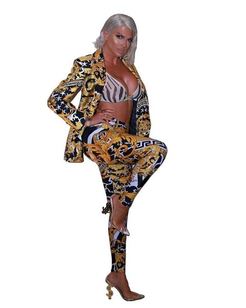 autumn fashion women suits set slim casual 2 piece set suit women's two-piece v-neck printed suit gold dropshipping, White
autumn fashion women suits set slim casual 2 piece set suit women's two-piece v-neck printed suit gold dropshipping, White