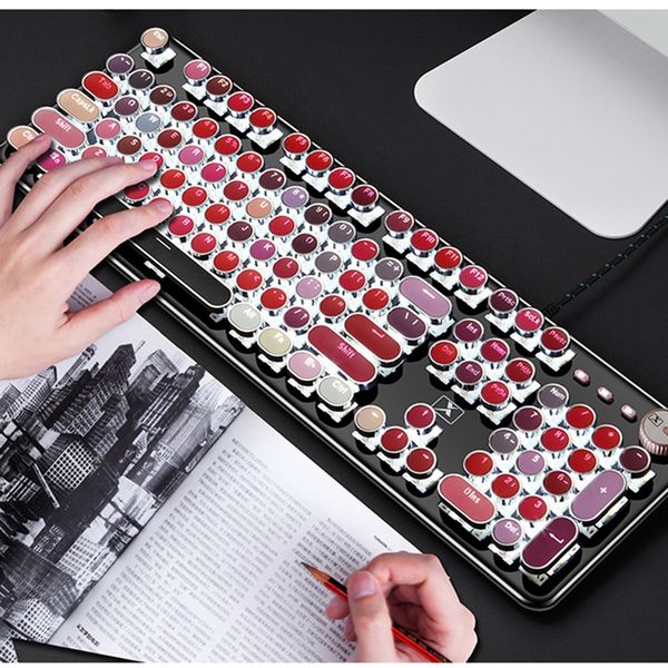 mechanical keyboard metal backlit retro usb wired 104 keys office for lapdeskpc gamer game keyboard
mechanical keyboard metal backlit retro usb wired 104 keys office for lapdeskpc gamer game keyboard
