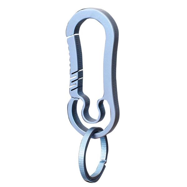 hanging buckle keyring accessories titanium alloy key chain outdoor backpack tool hiking multifunctional lightweight practical, Silver
hanging buckle keyring accessories titanium alloy key chain outdoor backpack tool hiking multifunctional lightweight practical, Silver