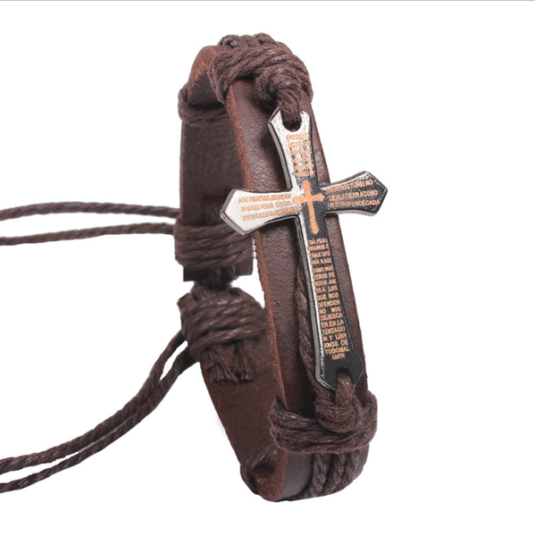 charm bracelets fashion cross vintage weave men's black leather women men jewelry accessories gift handmade adjustable, Golden;silver
charm bracelets fashion cross vintage weave men's black leather women men jewelry accessories gift handmade adjustable, Golden;silver