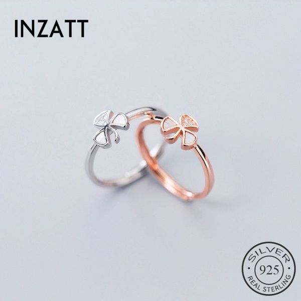 cluster rings inzareal 925 sterling silver zircon clover adjustable ring for women party fine jewelry minimalist accessories cute 2021 gift, Golden;silver
cluster rings inzareal 925 sterling silver zircon clover adjustable ring for women party fine jewelry minimalist accessories cute 2021 gift, Golden;silver
