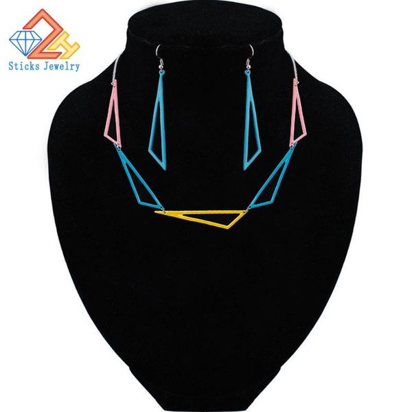 chokers alloy triangle necklace set paint factory price fashion casual personality hip hop jewelry, Golden;silver
chokers alloy triangle necklace set paint factory price fashion casual personality hip hop jewelry, Golden;silver