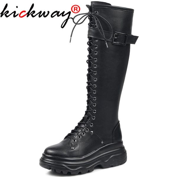 boots kickway chunky platform pu leather knee high women retro punk height increasing long woman lace up booties mujer 42, Black
boots kickway chunky platform pu leather knee high women retro punk height increasing long woman lace up booties mujer 42, Black