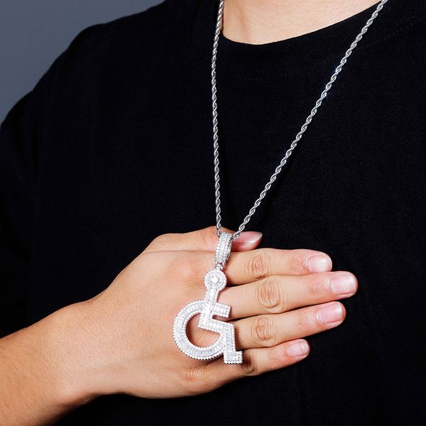 pendant necklaces cross-border hip-hop jewelry personality logo copper inlaid zircon necklace factory direct sales, Silver
pendant necklaces cross-border hip-hop jewelry personality logo copper inlaid zircon necklace factory direct sales, Silver