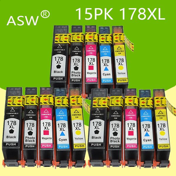 ink cartridges 15pk compatible cartridge for 178 178xl posmart 5510 5515 6510 7510 b109a b109n b110a printer
ink cartridges 15pk compatible cartridge for 178 178xl posmart 5510 5515 6510 7510 b109a b109n b110a printer