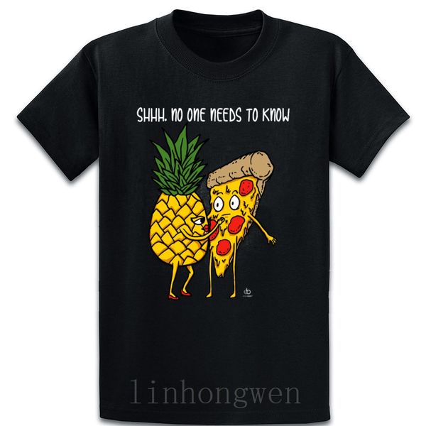 pineapple and pizza gift t shirt cotton famous formal humor summer o neck unique design shirt