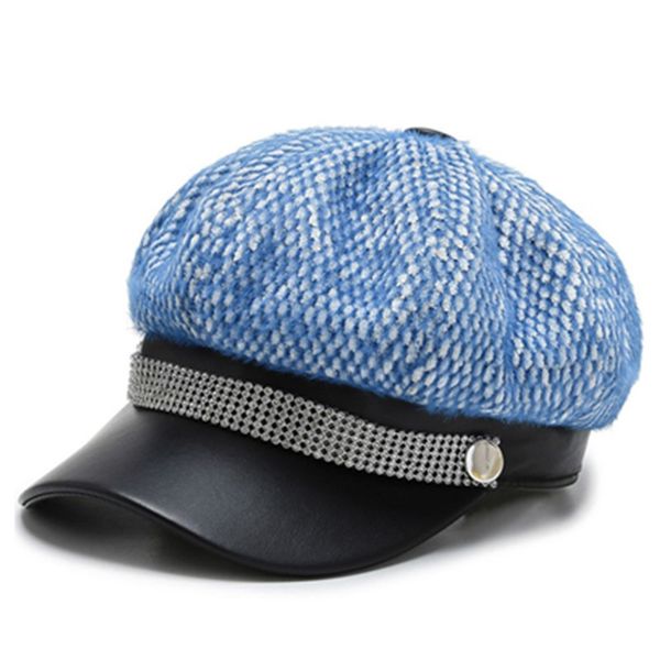 berets casual vintage female caps women's elegant beret hat women pu navy hats autumn winter fashion retro flat cap boinas chapeau, Blue;gray
berets casual vintage female caps women's elegant beret hat women pu navy hats autumn winter fashion retro flat cap boinas chapeau, Blue;gray