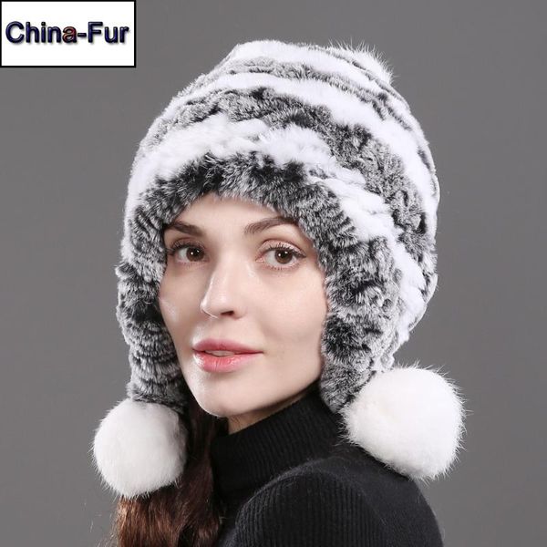 2020 elastic knitted rex fur beanies women winter real rex fur hat cap with 3 balls, Blue;gray
2020 elastic knitted rex fur beanies women winter real rex fur hat cap with 3 balls, Blue;gray