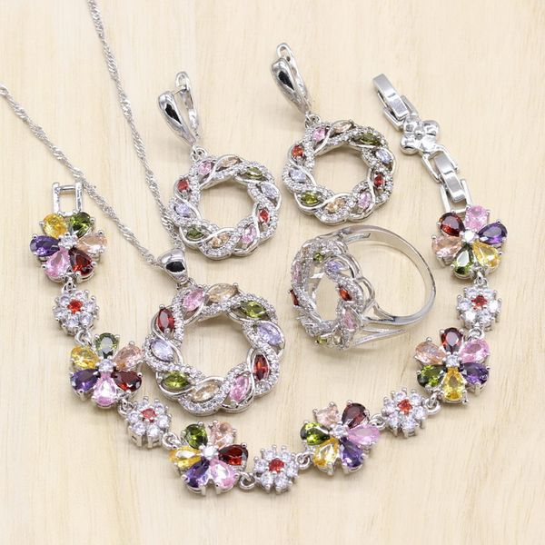 серебро цвет ювелирные multicolor цирконом ювелирные наборы для женщин полые серьги / кулон / ожерелье / кольцо / браслет, Silver
серебро цвет ювелирные multicolor цирконом ювелирные наборы для женщин полые серьги / кулон / ожерелье / кольцо / браслет, Silver