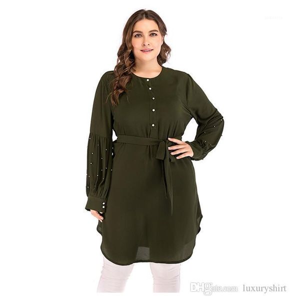 round neck long sleeve asymmetrical plus size dresses with sashes 5xl lace-up loose women dresses fashion, Black;gray
round neck long sleeve asymmetrical plus size dresses with sashes 5xl lace-up loose women dresses fashion, Black;gray