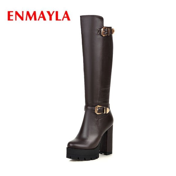 boots enmayla fashion women extremely high heel lady knee buckle round toe platform solid size 34-39 zyl375, Black
boots enmayla fashion women extremely high heel lady knee buckle round toe platform solid size 34-39 zyl375, Black