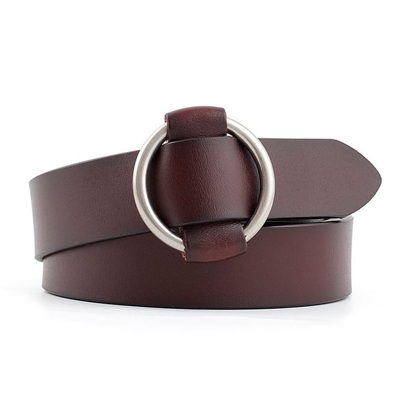 leather needleless metal round buckle ladies girls leather belt jeans wild ladies belt fashion dress, Black;brown
leather needleless metal round buckle ladies girls leather belt jeans wild ladies belt fashion dress, Black;brown