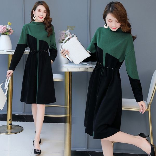 long-sleeved skirtlong skirt long skirtwomen's autumn dress 2020 new elegant slim and fashionable mid-length autumn dress qbltj, Black;gray
long-sleeved skirtlong skirt long skirtwomen's autumn dress 2020 new elegant slim and fashionable mid-length autumn dress qbltj, Black;gray