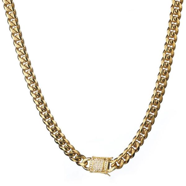 granny chic news fashion 10mm stainless steel miami curb cuban chain necklaces boys mens hip hop crystal button link jewelry, Silver
granny chic news fashion 10mm stainless steel miami curb cuban chain necklaces boys mens hip hop crystal button link jewelry, Silver