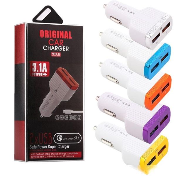 car charger 3.1a dual usb port quick qc 3.0 car charger for ipad iphone 6 7 8 x samsung s8 s9 note 8 gps mp3 
car charger 3.1a dual usb port quick qc 3.0 car charger for ipad iphone 6 7 8 x samsung s8 s9 note 8 gps mp3