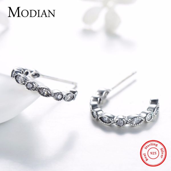 modian 2017 genuine 925 sterling silver stud earrings simple geometric design with clear 5a zircon for women wedding jewelry, Golden;silver
modian 2017 genuine 925 sterling silver stud earrings simple geometric design with clear 5a zircon for women wedding jewelry, Golden;silver