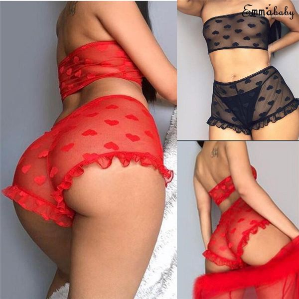 dot heart womens pyjamas see through black red lace ruffle womens designer sets wrapped chest with shorts polka, Black;white
dot heart womens pyjamas see through black red lace ruffle womens designer sets wrapped chest with shorts polka, Black;white