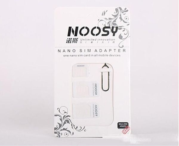 100pcs/lot noosy nano sim card micro sim card to standard adapter adaptor converter set for iphone 6/5/4s/4 with eject pin key
100pcs/lot noosy nano sim card micro sim card to standard adapter adaptor converter set for iphone 6/5/4s/4 with eject pin key