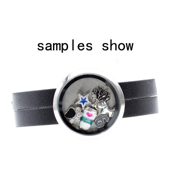 30mm 316l stainless steel slide floating locket bracelet round magnetic lockets with 8mm pu bracelets with 10pcs charms random, Golden;silver
30mm 316l stainless steel slide floating locket bracelet round magnetic lockets with 8mm pu bracelets with 10pcs charms random, Golden;silver