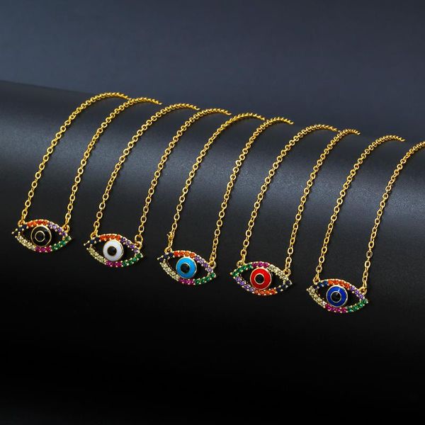 pendant necklaces lucky eye colorful zircon evil necklace gold color long chain fashion jewelry for women female girls ey6764, Silver
pendant necklaces lucky eye colorful zircon evil necklace gold color long chain fashion jewelry for women female girls ey6764, Silver