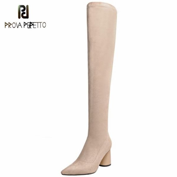 prova perfetto classics pointed toe stretch boots round heels autumn winter concise solid color botas feminina plus size 34-43, Black
prova perfetto classics pointed toe stretch boots round heels autumn winter concise solid color botas feminina plus size 34-43, Black