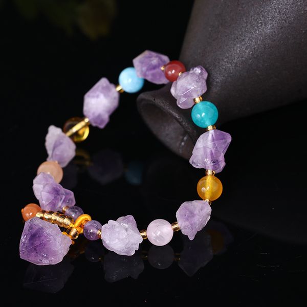 charm bracelets rainbow stone beaded stretch quartz bracelet irregular mineral crystal natural amethysts reiki healing jewelry womens, Golden;silver
charm bracelets rainbow stone beaded stretch quartz bracelet irregular mineral crystal natural amethysts reiki healing jewelry womens, Golden;silver