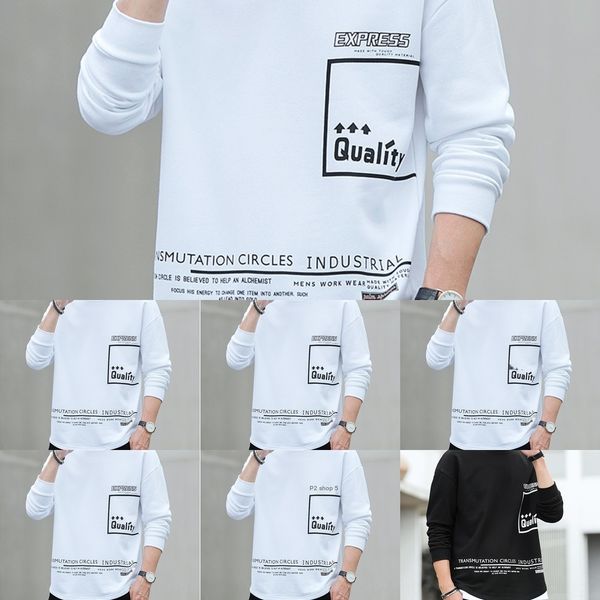 men's sweater 2020 new loose trendy ins youth spring and pulloversweater pullover autumn casual round neck pullover base shirt o0cmu o0, Black
men's sweater 2020 new loose trendy ins youth spring and pulloversweater pullover autumn casual round neck pullover base shirt o0cmu o0, Black