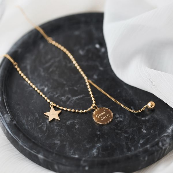 yun ruo never fade gold plated star tassel pendant necklace fashion european woman jewelry titanium stainless steel accessory, Silver
yun ruo never fade gold plated star tassel pendant necklace fashion european woman jewelry titanium stainless steel accessory, Silver