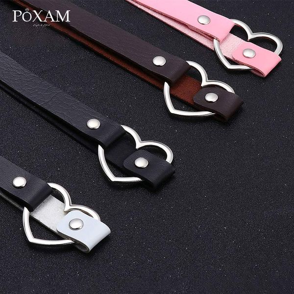 2020 new fashion gothic leather collar heart chokers necklaces for women black clavicle necklace female wedding party jewelry, Golden;silver
2020 new fashion gothic leather collar heart chokers necklaces for women black clavicle necklace female wedding party jewelry, Golden;silver