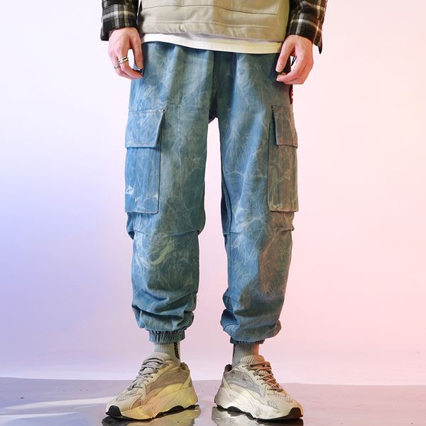 mens hip hop промытые jogger джинсы tie dye denim штанах harajuku urban 2020 осень уличная боковые карманы повседневные брюки, Blue
mens hip hop промытые jogger джинсы tie dye denim штанах harajuku urban 2020 осень уличная боковые карманы повседневные брюки, Blue