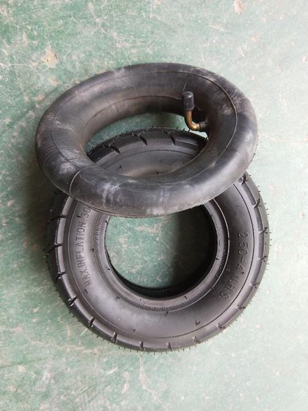 2.50-4 tire and inner tube 2.50-4" pneumatic (air filled) hand truck/utility cart gas & electric scooter bike
2.50-4 tire and inner tube 2.50-4" pneumatic (air filled) hand truck/utility cart gas & electric scooter bike