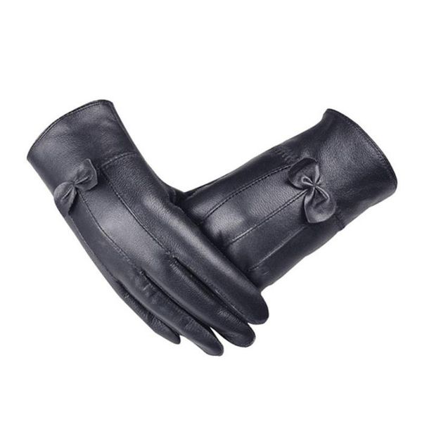 five fingers gloves female 2021 fashion leather women with bow girl eldiven luxurious super warm winter cashmere guantes mujer, Blue;gray
five fingers gloves female 2021 fashion leather women with bow girl eldiven luxurious super warm winter cashmere guantes mujer, Blue;gray