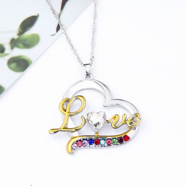 berbeny love heart mom letters pendant necklaces for women girl charm colorful rhinestone necklace crystal jewelry gift, Silver
berbeny love heart mom letters pendant necklaces for women girl charm colorful rhinestone necklace crystal jewelry gift, Silver