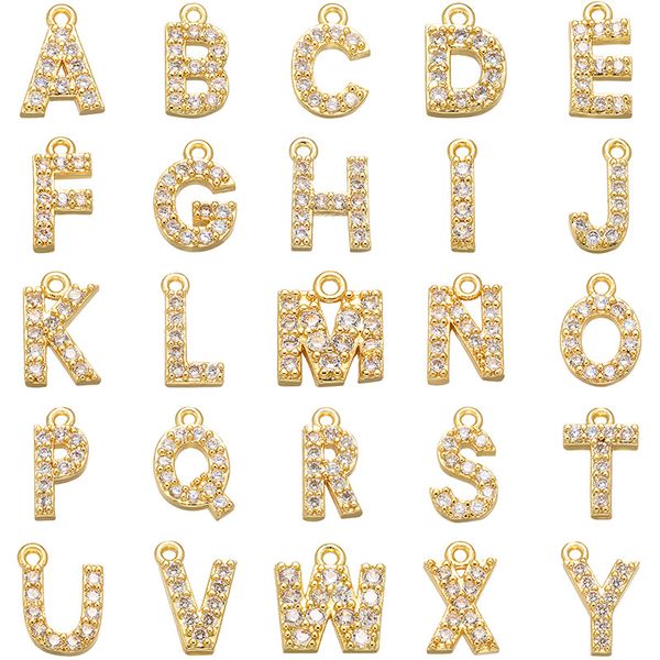 26 pcs/set simple classic custom a-z 26 alphabet letter charm gold color copper zircon charm name pendant original woman jewelry, Bronze;silver
26 pcs/set simple classic custom a-z 26 alphabet letter charm gold color copper zircon charm name pendant original woman jewelry, Bronze;silver