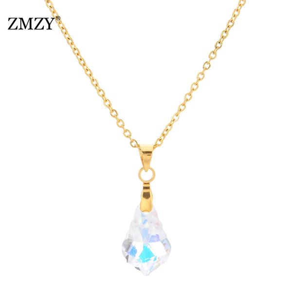 fashion shiny crystal stainless steel necklace water drop pendant ladies necklace jewelry link chain chocker, Silver
fashion shiny crystal stainless steel necklace water drop pendant ladies necklace jewelry link chain chocker, Silver
