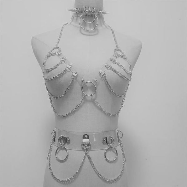 new fashion harajuku handmade choker harness punk collar belt necklace spikes and chain torques club party two layers, Golden;silver
new fashion harajuku handmade choker harness punk collar belt necklace spikes and chain torques club party two layers, Golden;silver