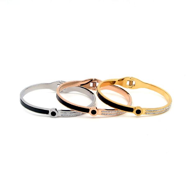 roman bracelet bangles jewelry gift luxury crystal stainless steel cuff bracelets bangle & bracelet bangles for women, Black
roman bracelet bangles jewelry gift luxury crystal stainless steel cuff bracelets bangle & bracelet bangles for women, Black