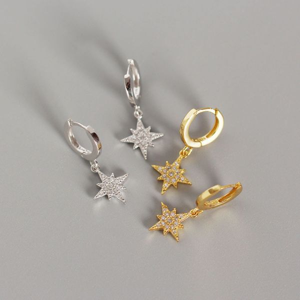 daiwujan classic luxury crystal star pendant hoop earrings 925 sterling silver zircon snowflake circle earring for women jewelry, Golden;silver
daiwujan classic luxury crystal star pendant hoop earrings 925 sterling silver zircon snowflake circle earring for women jewelry, Golden;silver
