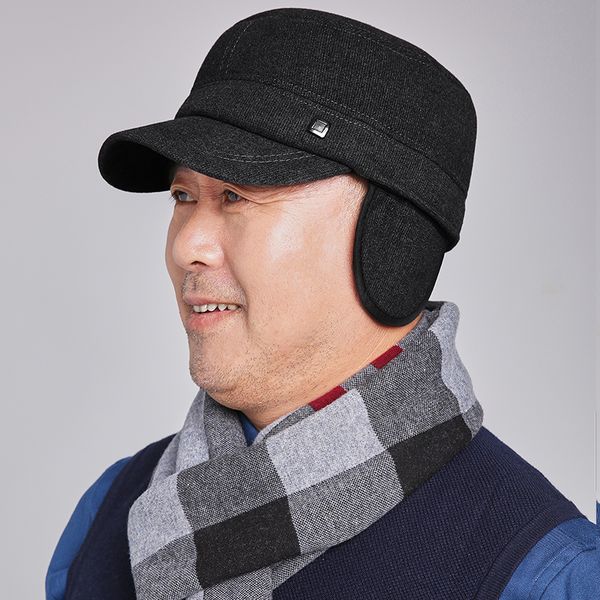 fashion men winter warm woolen baseball cap male winter coat hat ear windproof plain flat vintage army hat, Blue;gray
fashion men winter warm woolen baseball cap male winter coat hat ear windproof plain flat vintage army hat, Blue;gray