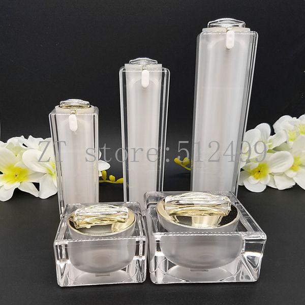 storage bottles & jars 6pcs/lot empty white acrylic cream jar pot 30/50/100diy lotion emulsion cosmetic liquid foundation bottle refillable
storage bottles & jars 6pcs/lot empty white acrylic cream jar pot 30/50/100diy lotion emulsion cosmetic liquid foundation bottle refillable