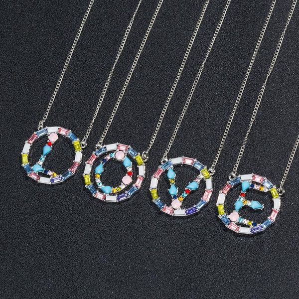 women large initial colorful rhinestones gold plated necklace 26 letter pendant collier femme bijoux statement necklaces jewelry, Silver
women large initial colorful rhinestones gold plated necklace 26 letter pendant collier femme bijoux statement necklaces jewelry, Silver