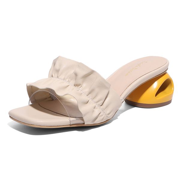 leisure shoes ruffles women sandals fretwork heels soft high heel sandals slip-on sweet high heels handmade beach heel shoes, Black
leisure shoes ruffles women sandals fretwork heels soft high heel sandals slip-on sweet high heels handmade beach heel shoes, Black