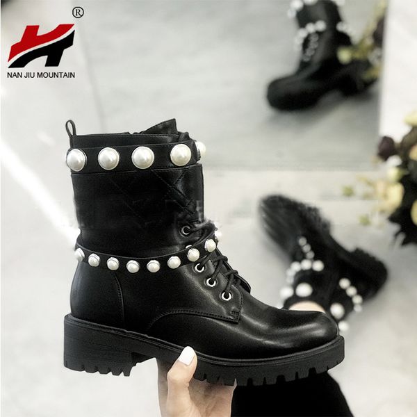 nan jiu mountain 2020 women boots autumn pearls short boots fashion women's shoes outdoor leisure solid color plus size 41, Black
nan jiu mountain 2020 women boots autumn pearls short boots fashion women's shoes outdoor leisure solid color plus size 41, Black