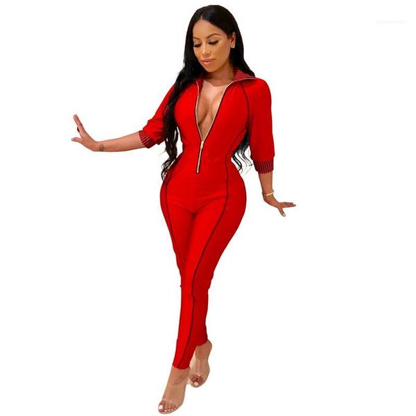 capris jumpsuits womens designers clothes women jumpsuits fashion zipper strpied panelled jumpsuits casual lapel neck long sleeve, Black;white
capris jumpsuits womens designers clothes women jumpsuits fashion zipper strpied panelled jumpsuits casual lapel neck long sleeve, Black;white