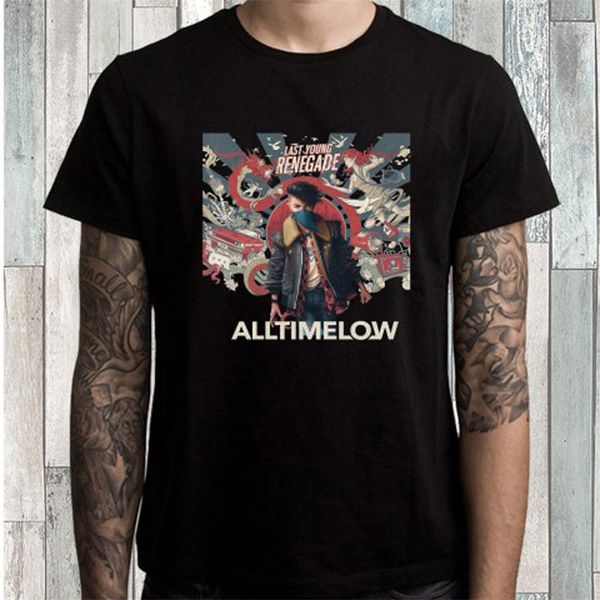 all time low last young renegade men's black t-shirt size s m l xl 2xl 3xl homme customized tee shirt